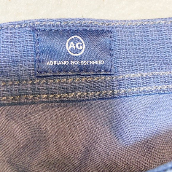 Adriano Goldschmied blue Everett men’s slim straight cotton elastane pants 33x32 - Picture 5 of 10